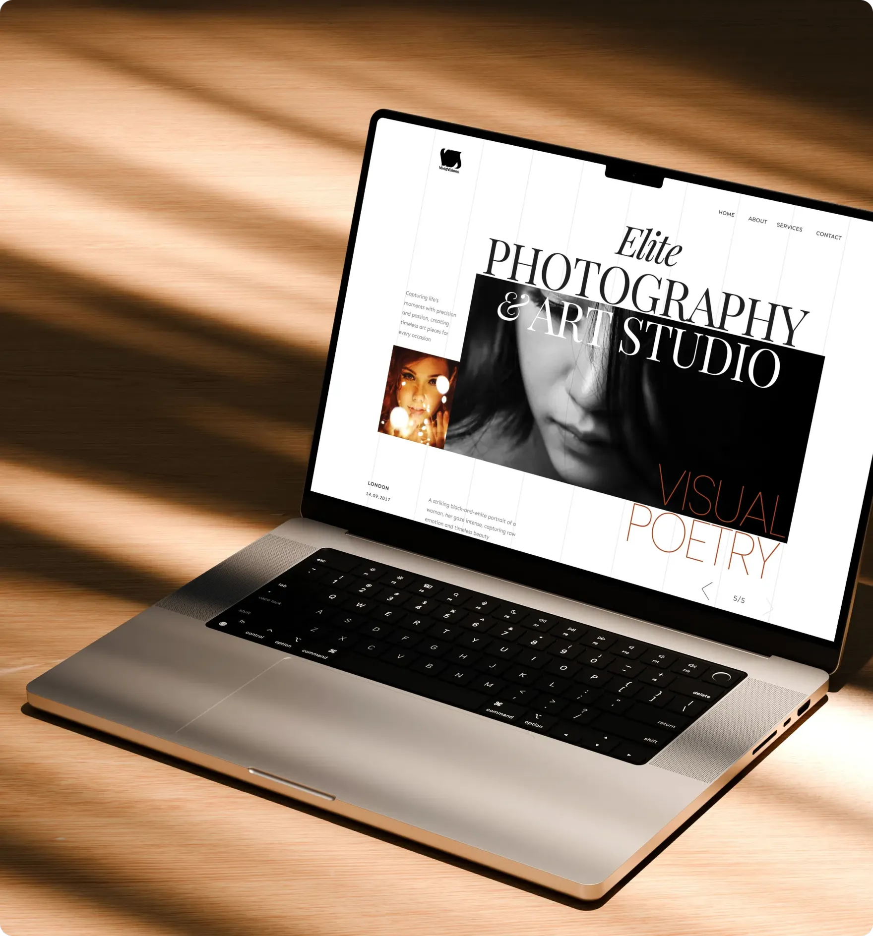 photo font end website