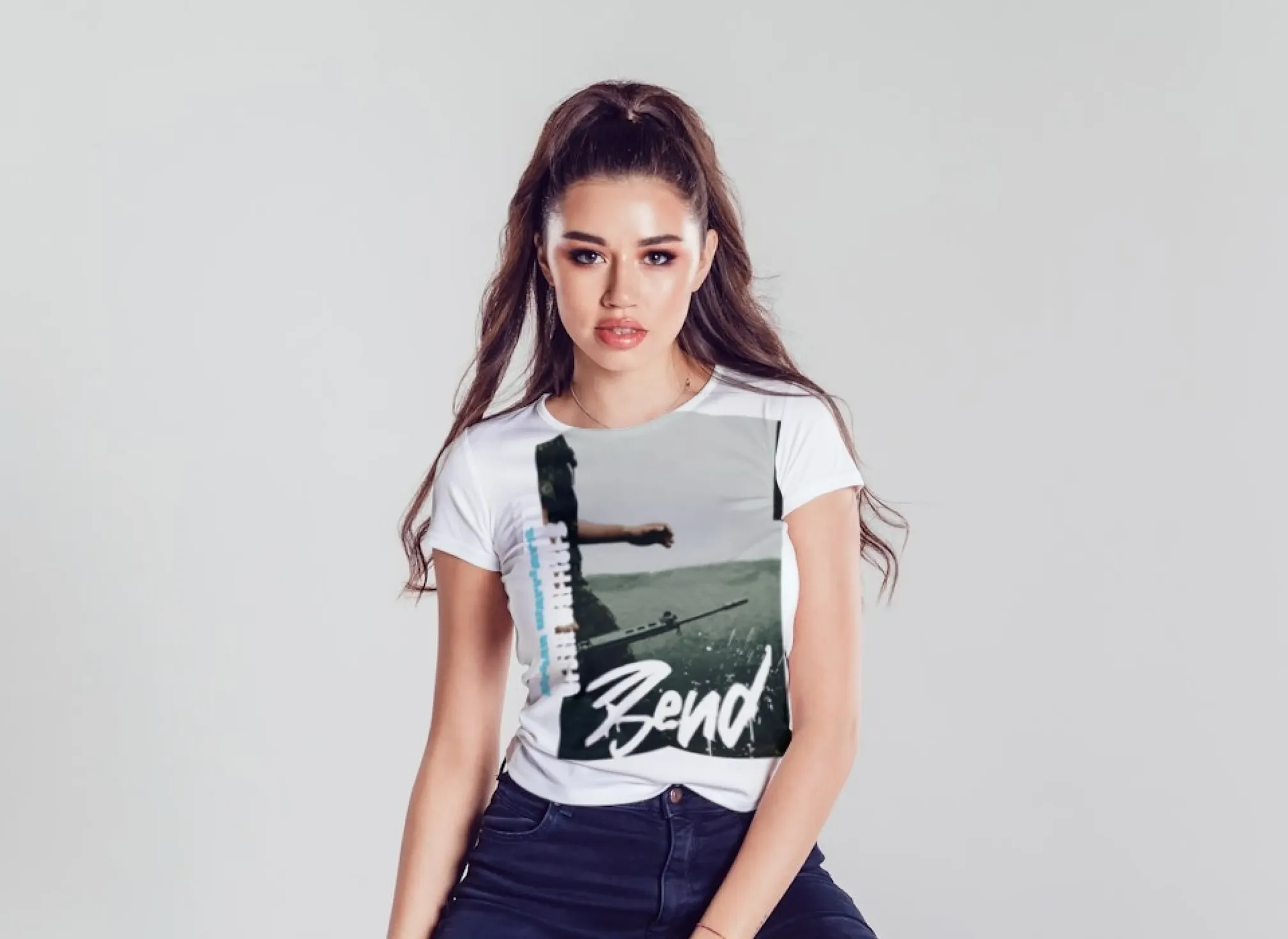 girl with t-shirt