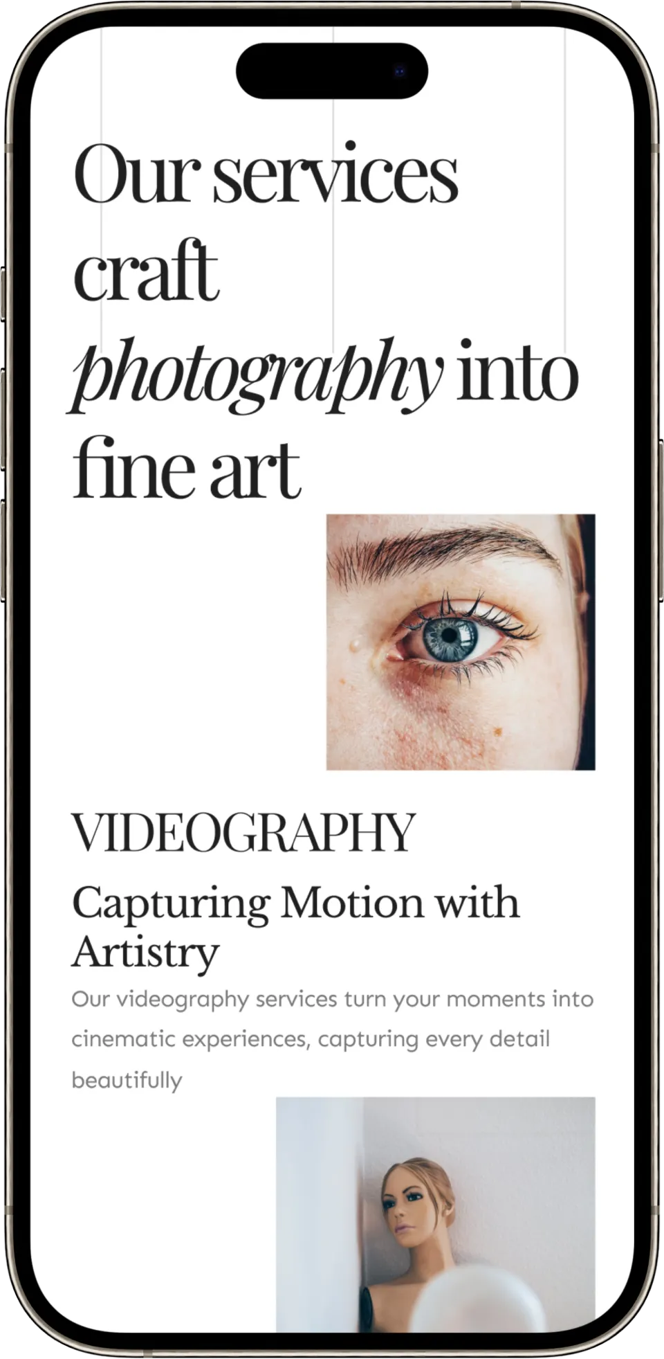 mobile mockup website